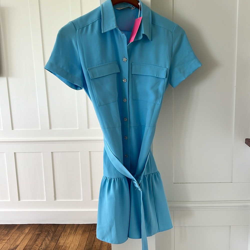 Amanda Uprichard Blue mini dress size XS NWT